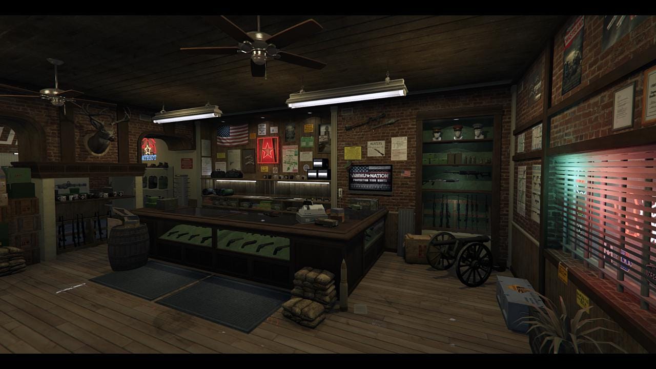 Ammu-Nation Guns | MLO / MAP | Fivem GTAV | Optimized | Drag and Drop Files | Best Quality |