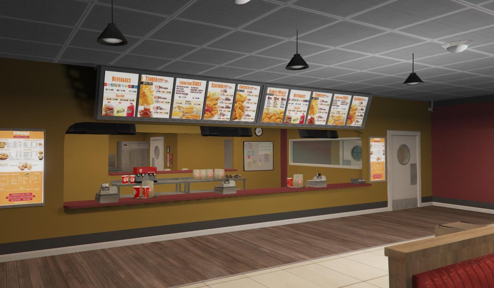 Popeye's Restaurant | MLO / MAP | Fivem GTAV | Optimized | Drag and Drop Files | Best Quality |