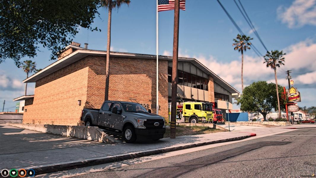 Davis Road Fire Department | MLO / MAP | Fivem GTAV | Optimized | Drag and Drop Files | Best Quality |