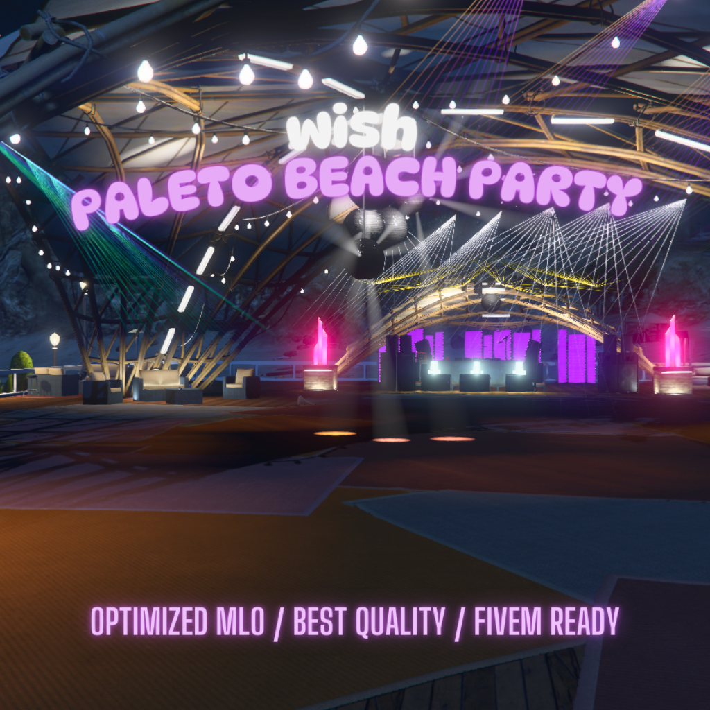 Paleto Beach Party | MLO / MAP | Fivem GTAV | Optimized | Drag and Drop Files | Best Quality |