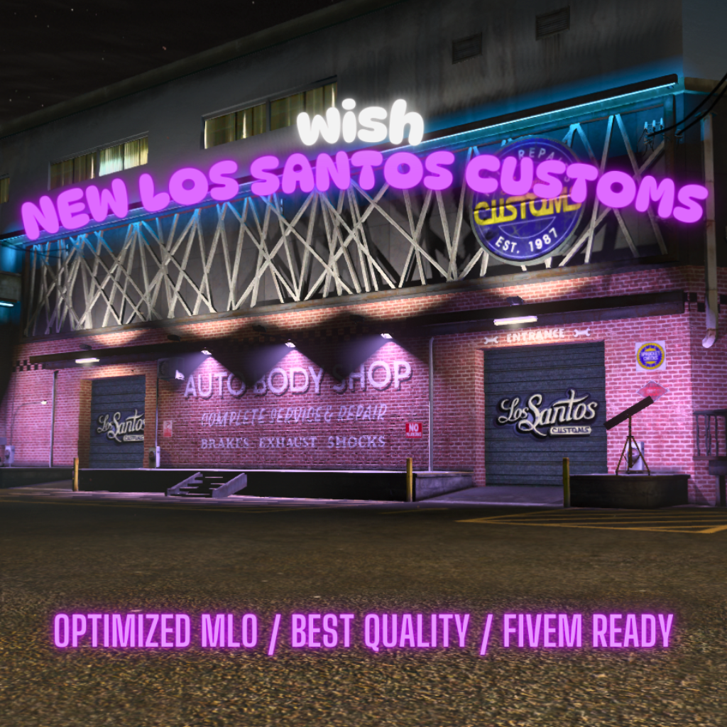 New Los Santos Customs | MLO / MAP | Fivem GTAV | Optimized | Drag and Drop Files | Best Quality |