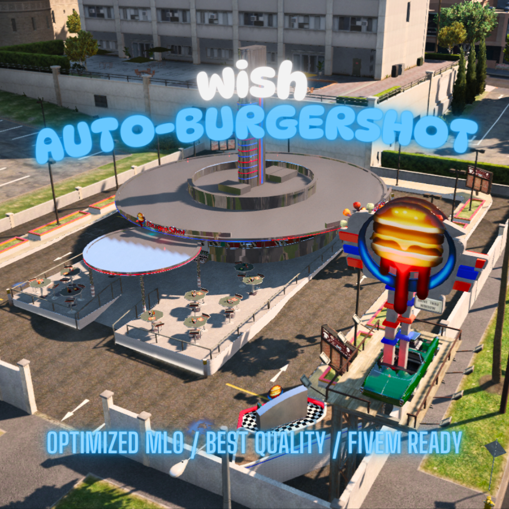 Auto-BurgerShot | MLO / MAP | Fivem GTAV | Optimized | Drag and Drop Files | Best Quality |