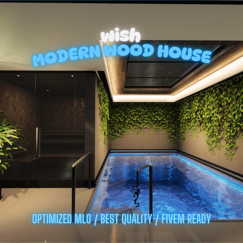 Modern Wood House | MLO / MAP | Fivem GTAV | Optimized | Drag and Drop Files | Best Quality |