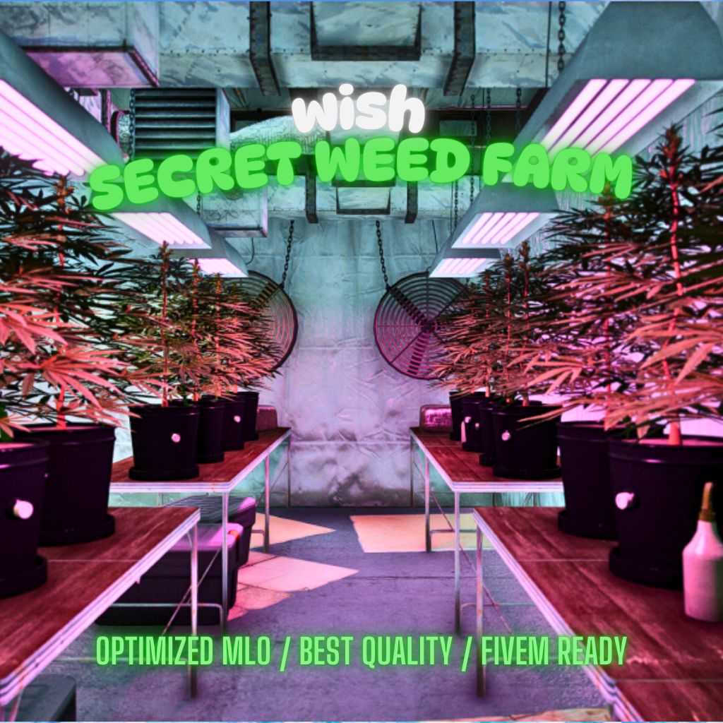 Secret Weed Farm | MLO / MAP | Fivem GTAV | Optimized | Drag and Drop Files | Best Quality |