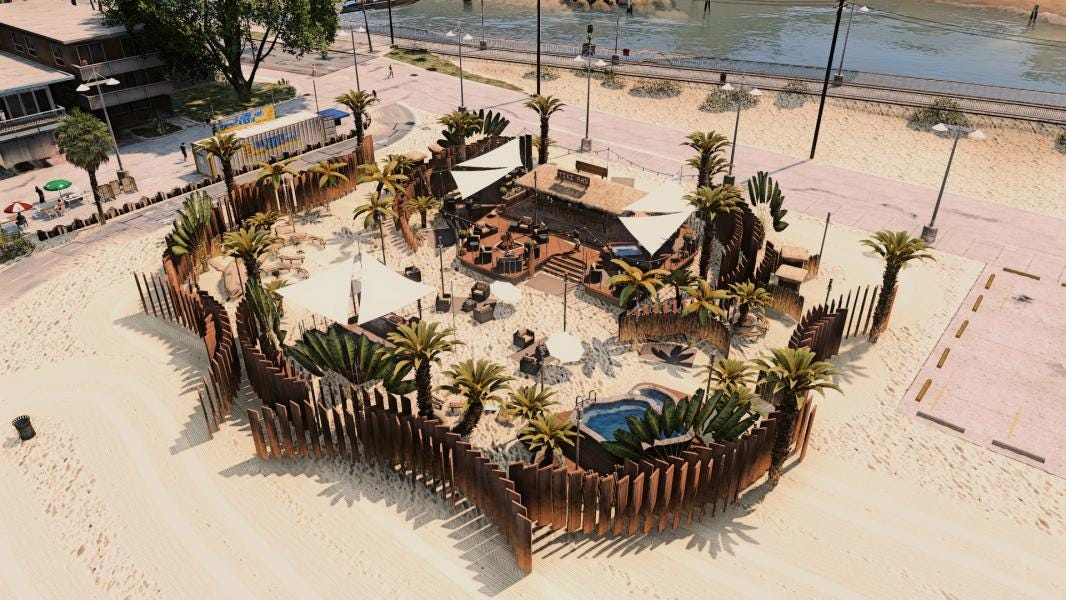Tiki Bar Beach Club | MLO / MAP | Fivem GTAV | Optimized | Drag and Drop Files | Best Quality |