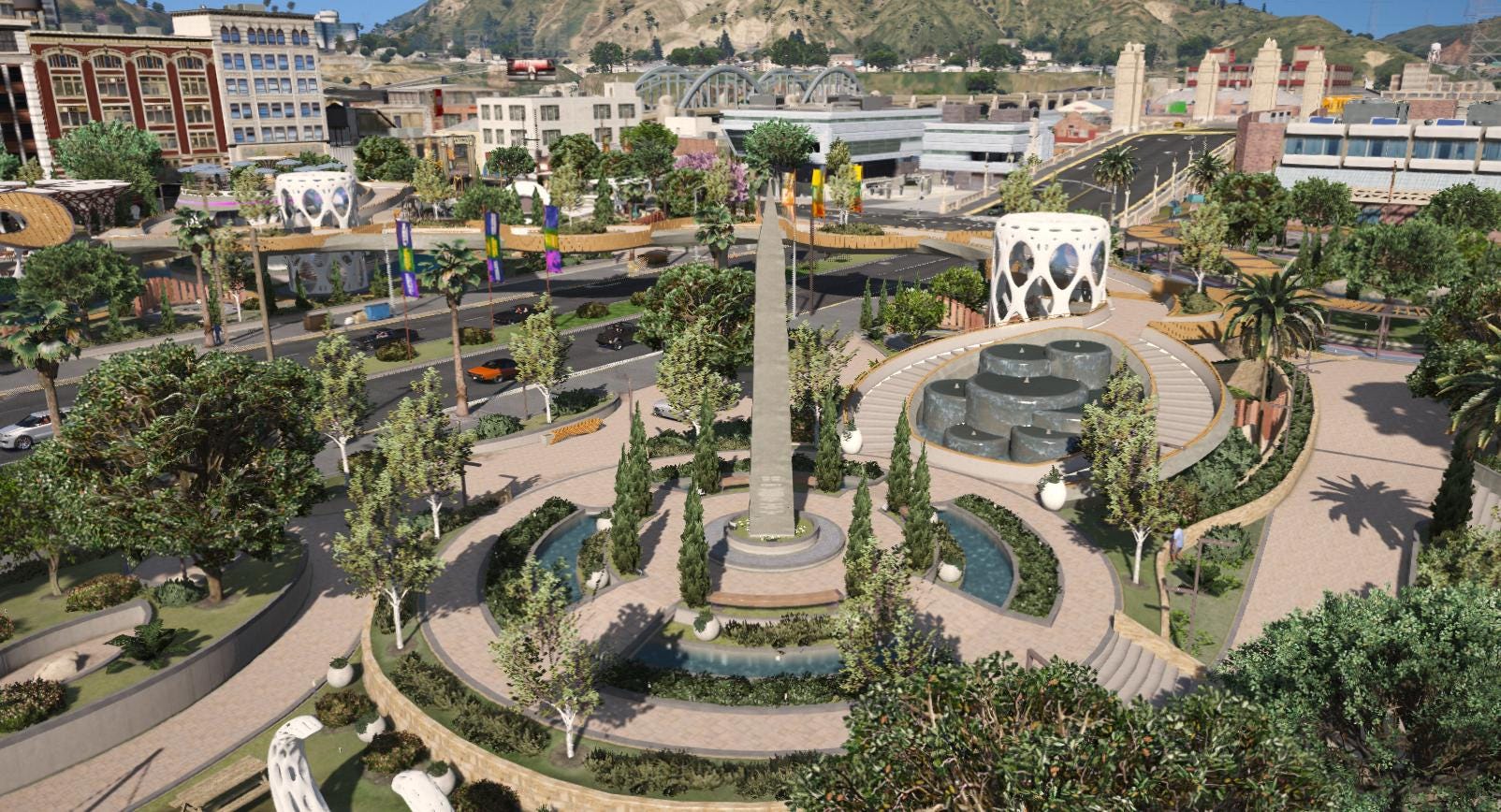 Mission Row Park | Fivem GTAV | Optimized | Drag and Drop Files | Best Quality |