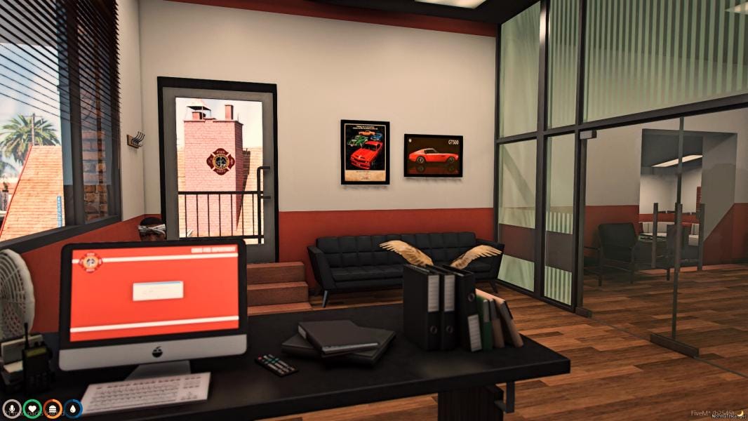 Davis Road Fire Department | MLO / MAP | Fivem GTAV | Optimized | Drag and Drop Files | Best Quality |