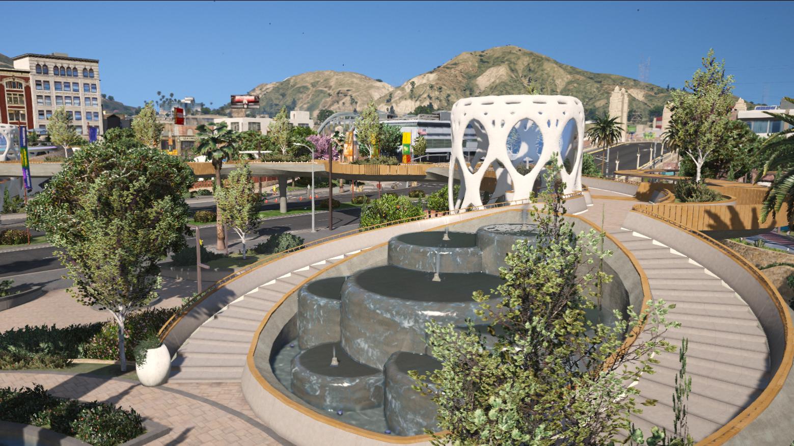 Mission Row Park | Fivem GTAV | Optimized | Drag and Drop Files | Best Quality |