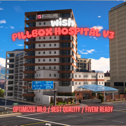 Pillbox Hospital V3 | MLO / MAP | Fivem GTAV | Optimized | Drag and Drop Files | Best Quality |