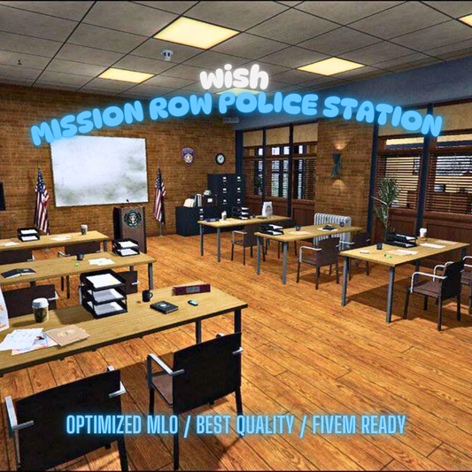 Mission Row Police Station | MLO / MAP | Fivem GTAV | Optimized | Drag and Drop Files | Best Quality |