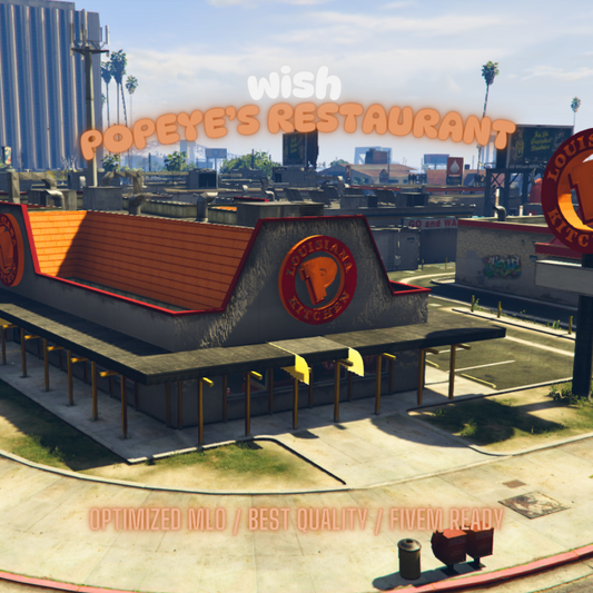 Popeye's Restaurant | MLO / MAP | Fivem GTAV | Optimized | Drag and Drop Files | Best Quality |