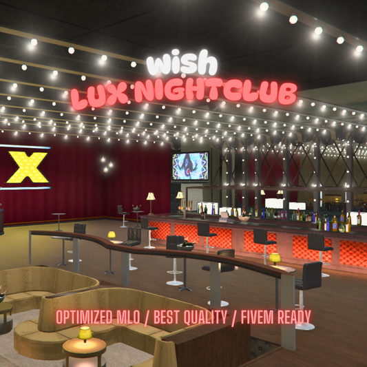 Lux Nightclub | MLO / MAP | Fivem GTAV | Optimized | Drag and Drop Files | Best Quality |