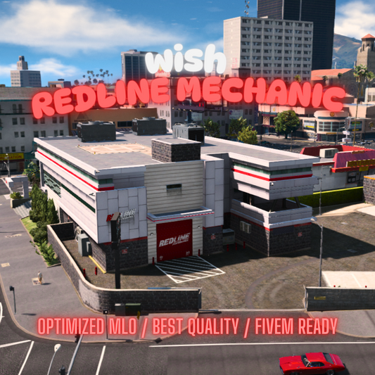 Redline Mechanic | MLO / MAP | Fivem GTAV | Optimized | Drag and Drop Files | Best Quality |