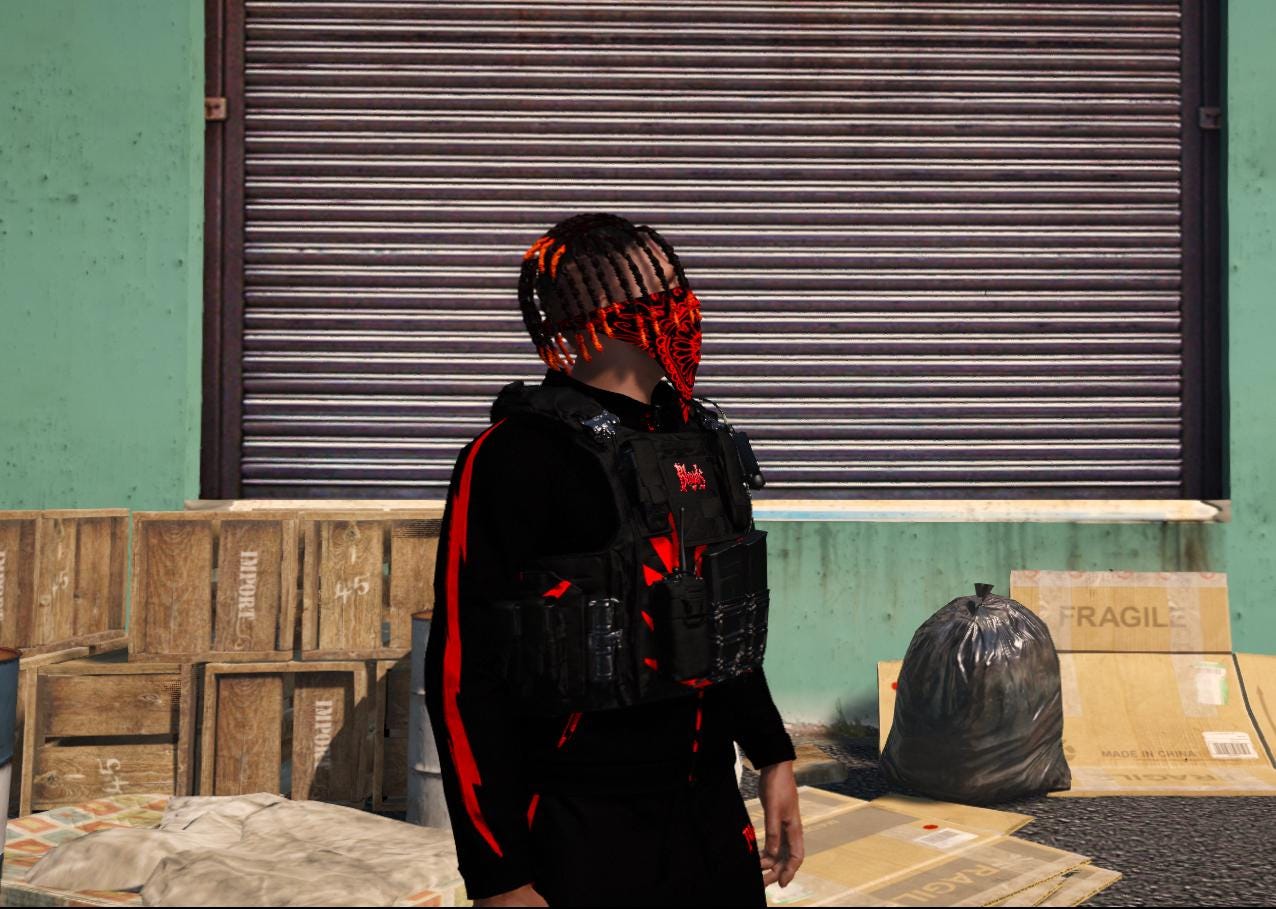 Bloods | CLOTHING PACK | FiveM GTAV | Bloods Gang Full Outfit | Optimized | Drag & Drop | Best Quality |