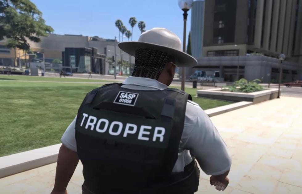 Roscoe Fat Police | PED | Fivem GTAV | Optimized | Drag and Drop Files | Best Quality |