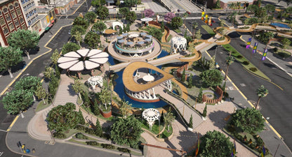 Mission Row Park | Fivem GTAV | Optimized | Drag and Drop Files | Best Quality |