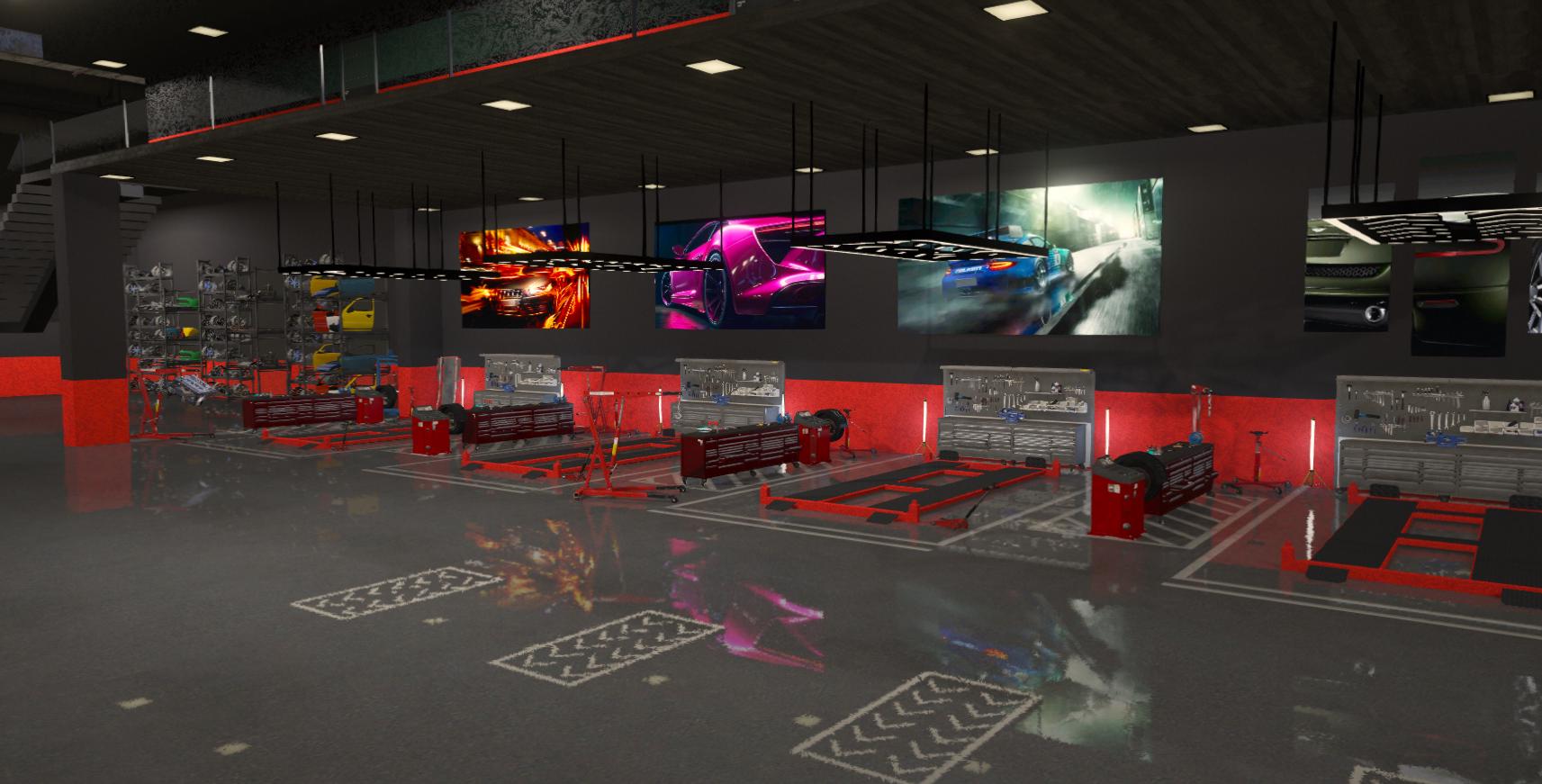 SRT Motors Mechanic | Fivem GTAV | Optimized | Drag and Drop Files | Best Quality |