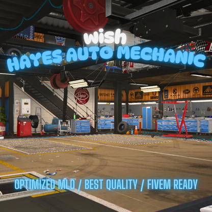 Hayes Auto Mechanic | MLO / MAP | Fivem GTAV | Optimized | Drag and Drop Files | Best Quality |