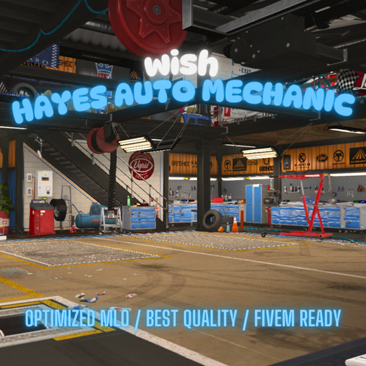 Hayes Auto Mechanic | MLO / MAP | Fivem GTAV | Optimized | Drag and Drop Files | Best Quality |