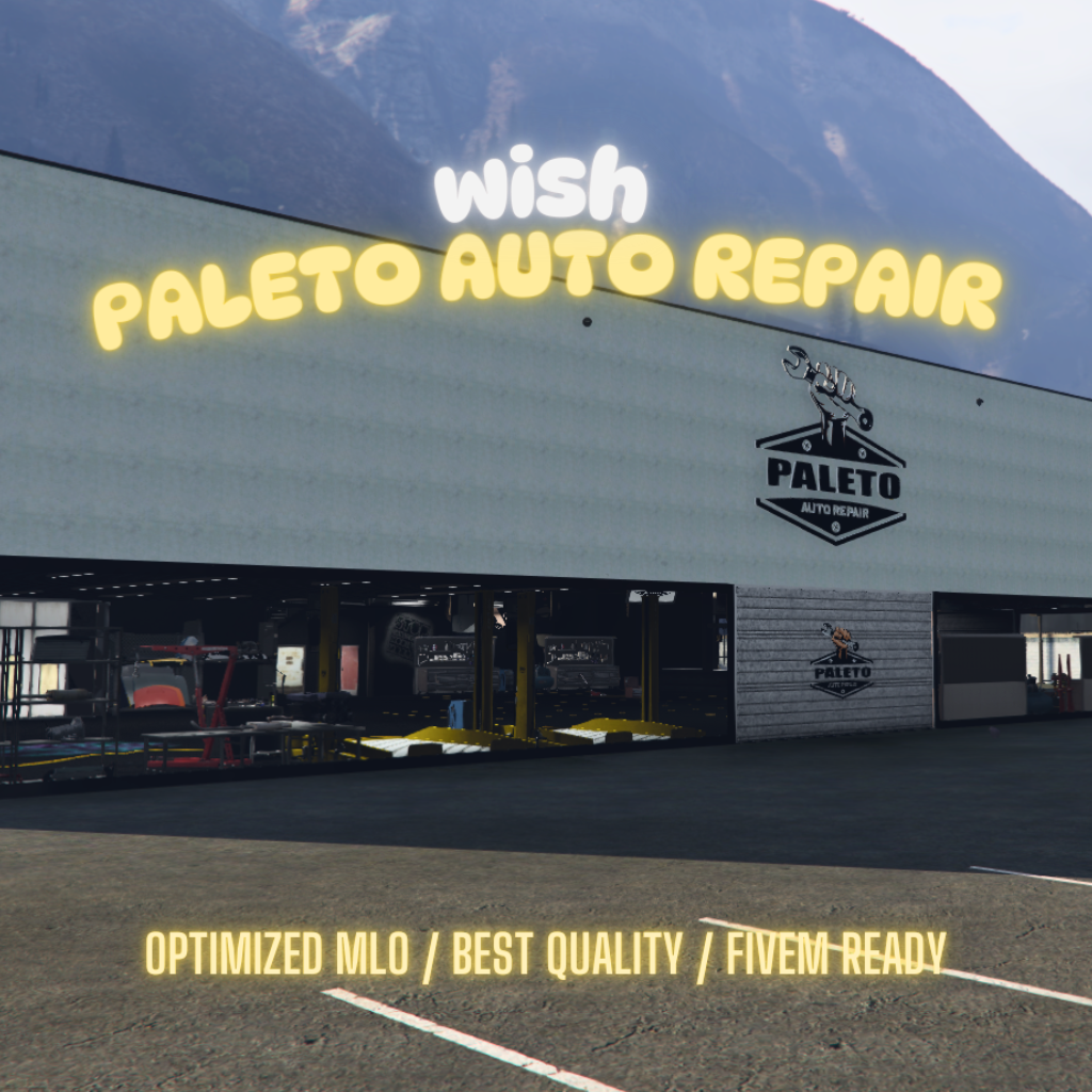 Paleto Auto-Repair | MLO / MAP | Fivem GTAV | Optimized | Drag and Drop Files | Best Quality |
