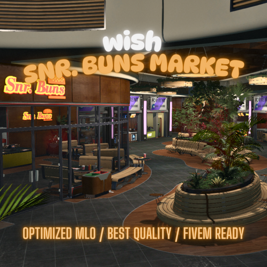 Snr Buns Market | MLO / MAP | Fivem GTAV | Optimized | Drag and Drop Files | Best Quality |