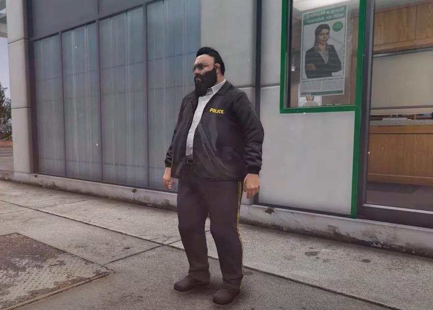 Bobby Police | PED | Fivem GTAV | Optimized | Drag and Drop Files | Best Quality |