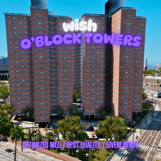 O'Block Tower | MLO / MAP | Fivem GTAV | Optimized | Drag and Drop Files | Best Quality |