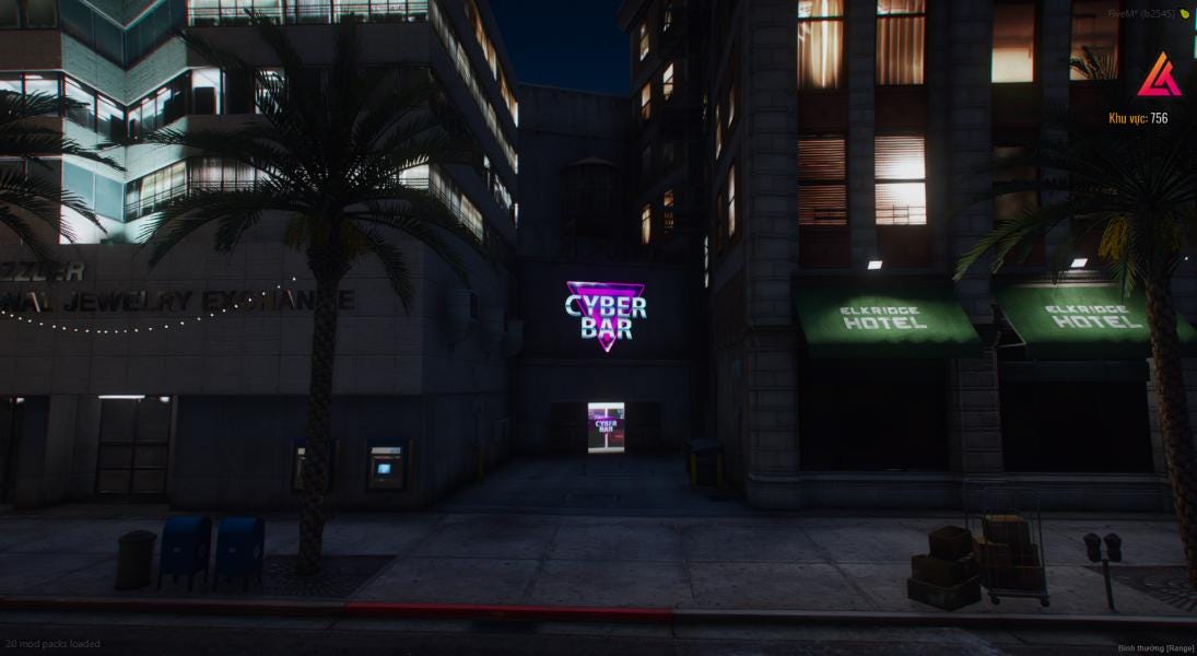 Cyber Bar | MLO / MAP | Fivem GTAV | Optimized | Drag and Drop Files | Best Quality |