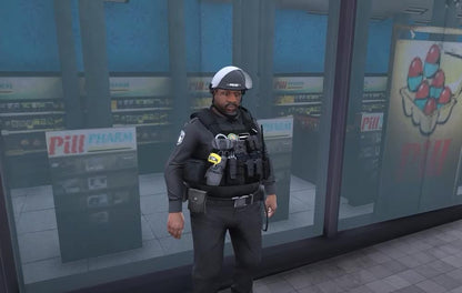 Roscoe Fat Police | PED | Fivem GTAV | Optimized | Drag and Drop Files | Best Quality |