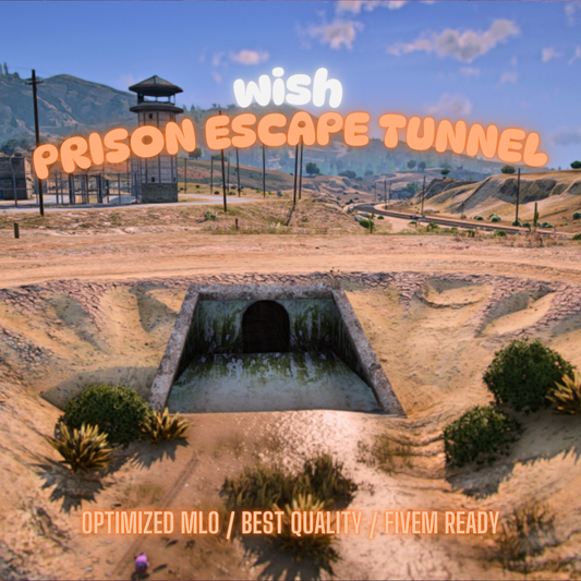 Prision Escape Tunnel | MLO / MAP | Fivem GTAV | Optimized | Drag and Drop Files | Best Quality |