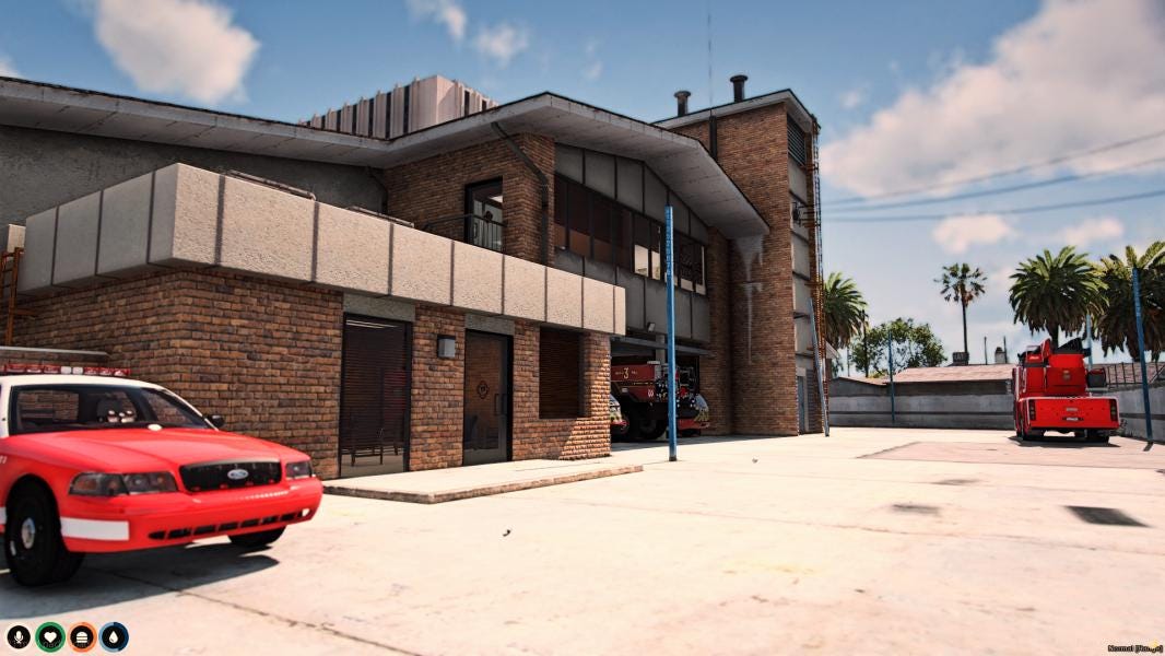 Davis Road Fire Department | MLO / MAP | Fivem GTAV | Optimized | Drag and Drop Files | Best Quality |