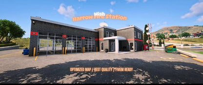 Harrow Fire Station | MLO / MAP | Fivem GTAV | Optimized | Drag and Drop Files | Best Quality |