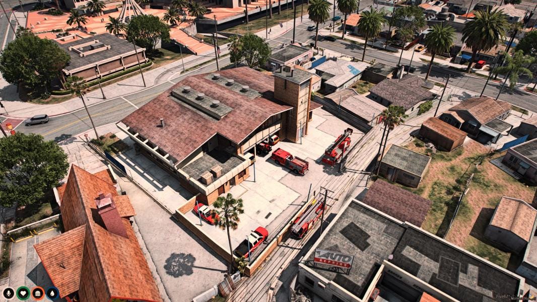 Davis Road Fire Department | MLO / MAP | Fivem GTAV | Optimized | Drag and Drop Files | Best Quality |