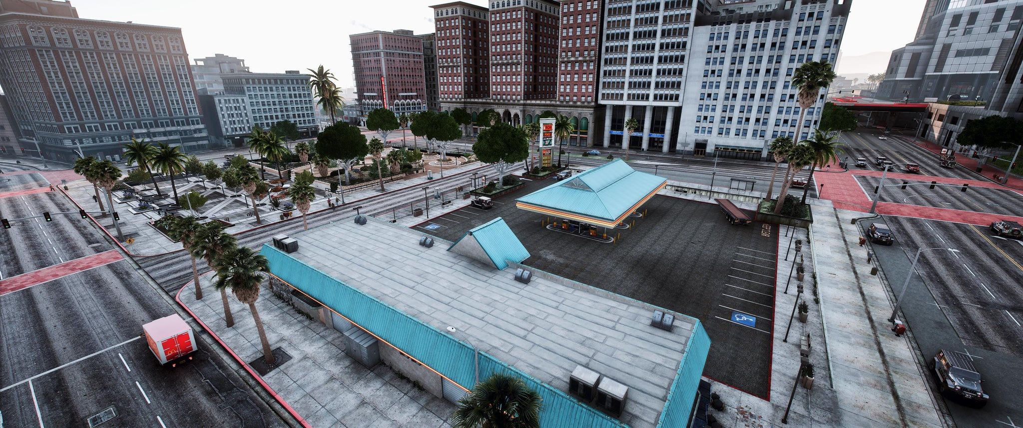 Strawberry Gardens Square | MLO / MAP | Fivem GTAV | Optimized | Drag and Drop Files | Best Quality |