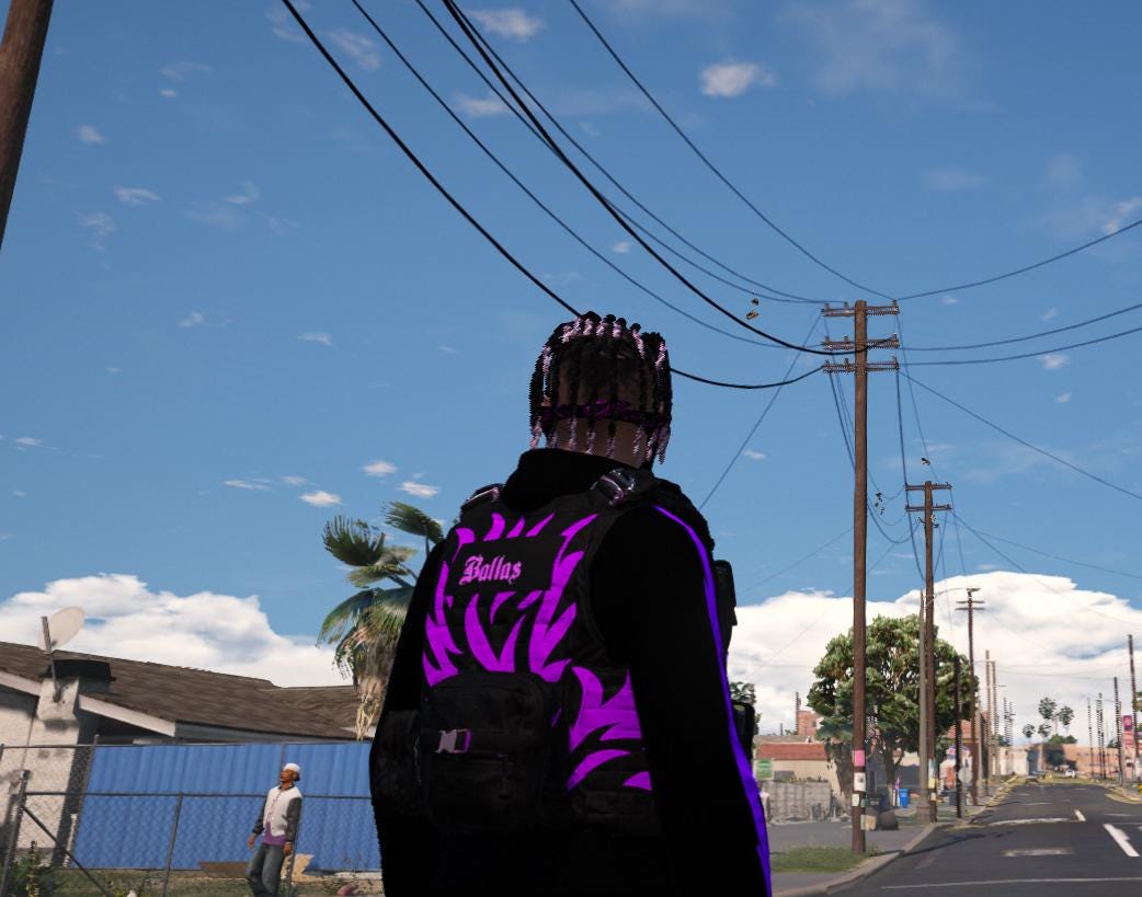 Ballas | CLOTHING PACK | FiveM GTAV | Ballas Gang Full Outfit | Optimized | Drag & Drop | Best Quality |