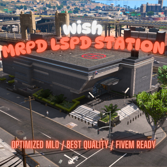 Mission Row Lspd Station | MLO / MAP | Fivem GTAV | Optimized | Drag and Drop Files | Best Quality |