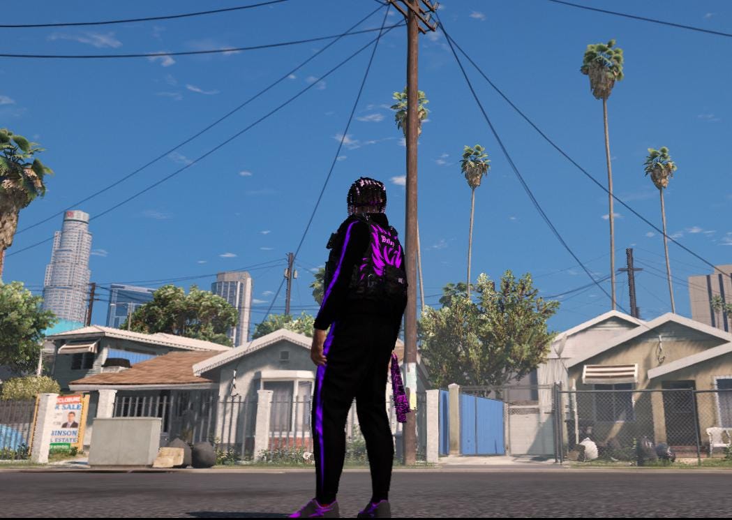 Ballas | CLOTHING PACK | FiveM GTAV | Ballas Gang Full Outfit | Optimized | Drag & Drop | Best Quality |