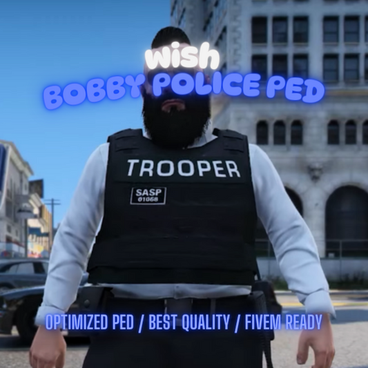 Bobby Police | PED | Fivem GTAV | Optimized | Drag and Drop Files | Best Quality |
