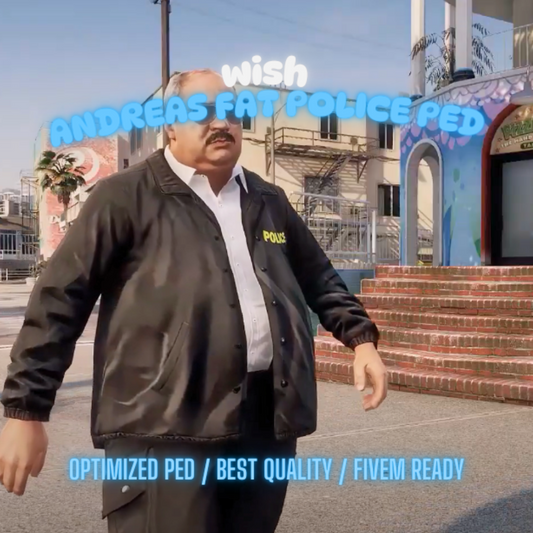 Barry "The Fat Police" | PED | Fivem GTAV | Optimized | Drag and Drop Files | Best Quality |