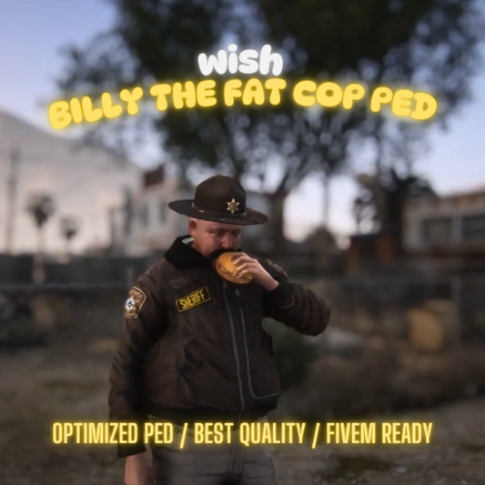 Billy "The Fat Cop" | PED | Fivem GTAV | Optimized | Drag and Drop Files | Best Quality |