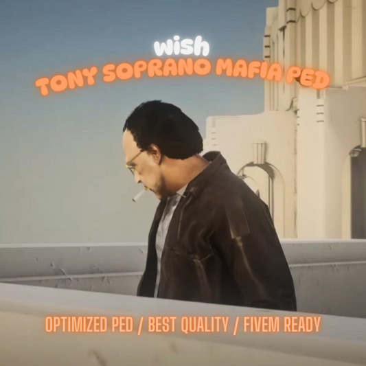 Tony Soprano Ped | PED | Fivem GTAV | Optimized | Drag and Drop Files | Best Quality |