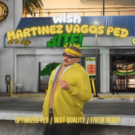 Martinez Vagos Ped | PED | Fivem GTAV | Optimized | Drag and Drop Files | Best Quality |