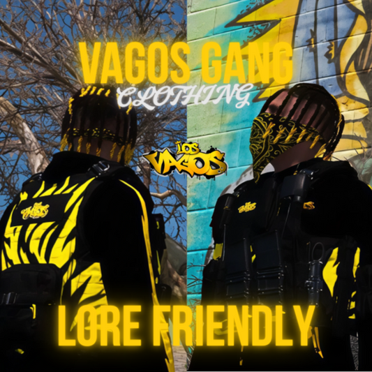 Vagos | CLOTHING PACK | FiveM GTAV | Vagos Gang Full Outfit | Optimized | Drag & Drop | Best Quality |