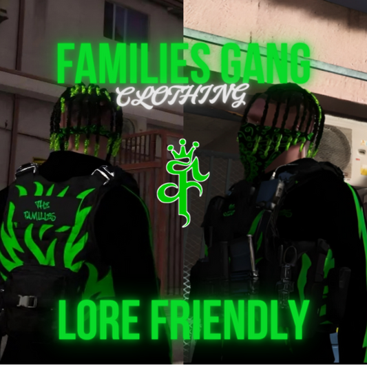 Families | CLOTHING PACK | FiveM GTAV | Bloods Gang Full Outfit | Optimized | Drag & Drop | Best Quality |