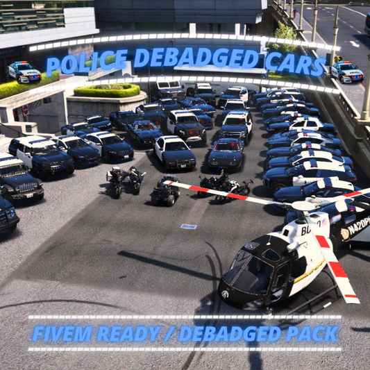 Police Unbranded Car Pack | Fivem GTAV | Optimized | Drag and Drop Files | Best Quality |
