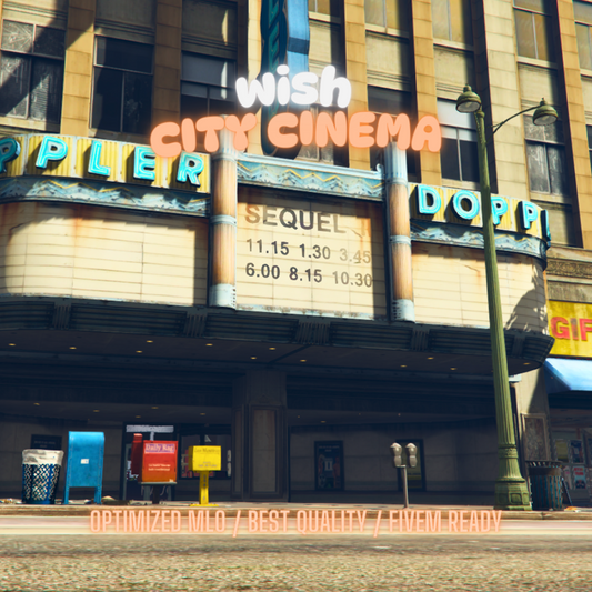 City Cinema | MLO / MAP | Fivem GTAV | Optimized | Drag and Drop Files | Best Quality |