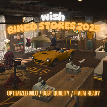 Binco Stores 2025 | MLO / MAP | Fivem GTAV | Optimized | Drag and Drop Files | Best Quality |