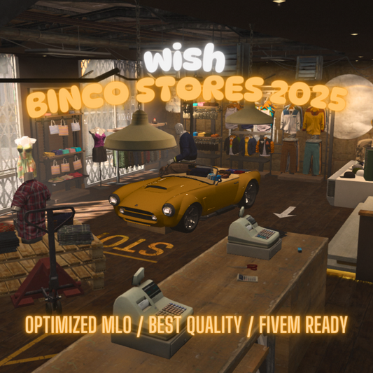Binco Stores 2025 | MLO / MAP | Fivem GTAV | Optimized | Drag and Drop Files | Best Quality |