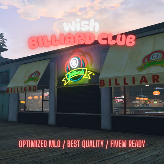 Billiard Club | MLO / MAP | Fivem GTAV | Optimized | Drag and Drop Files | Best Quality |