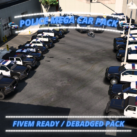 Police Mega Car Pack | Fivem GTAV | Optimized | Drag and Drop Files | Best Quality |